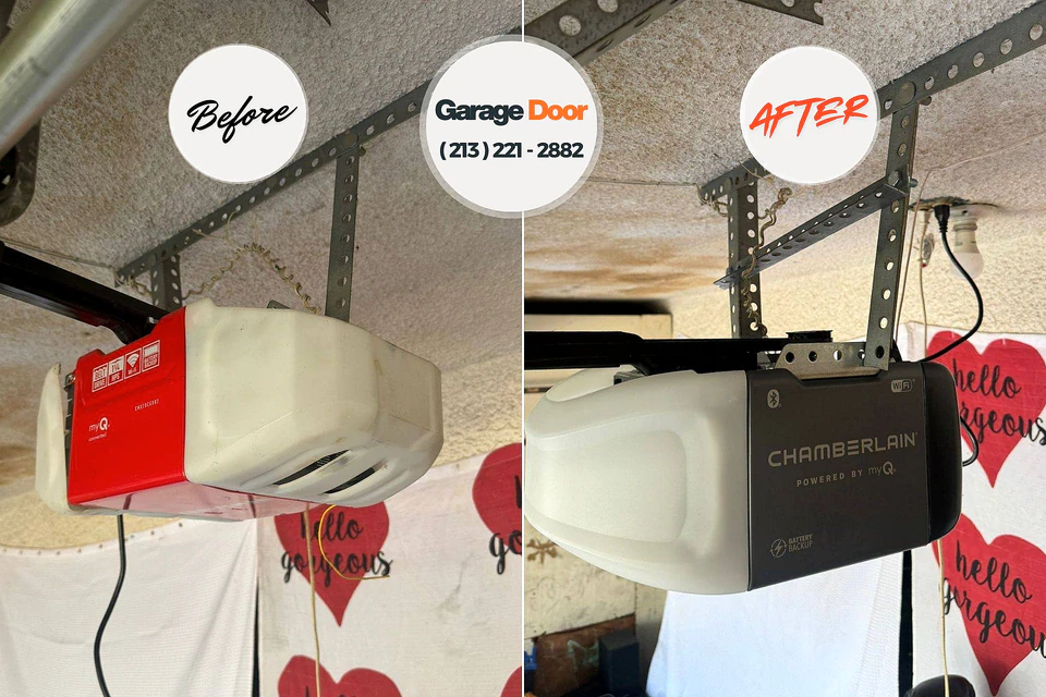 Before and after: garage door repair Renovo, PA